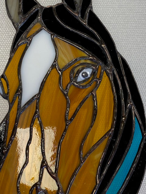 Stained Glass Horse Head