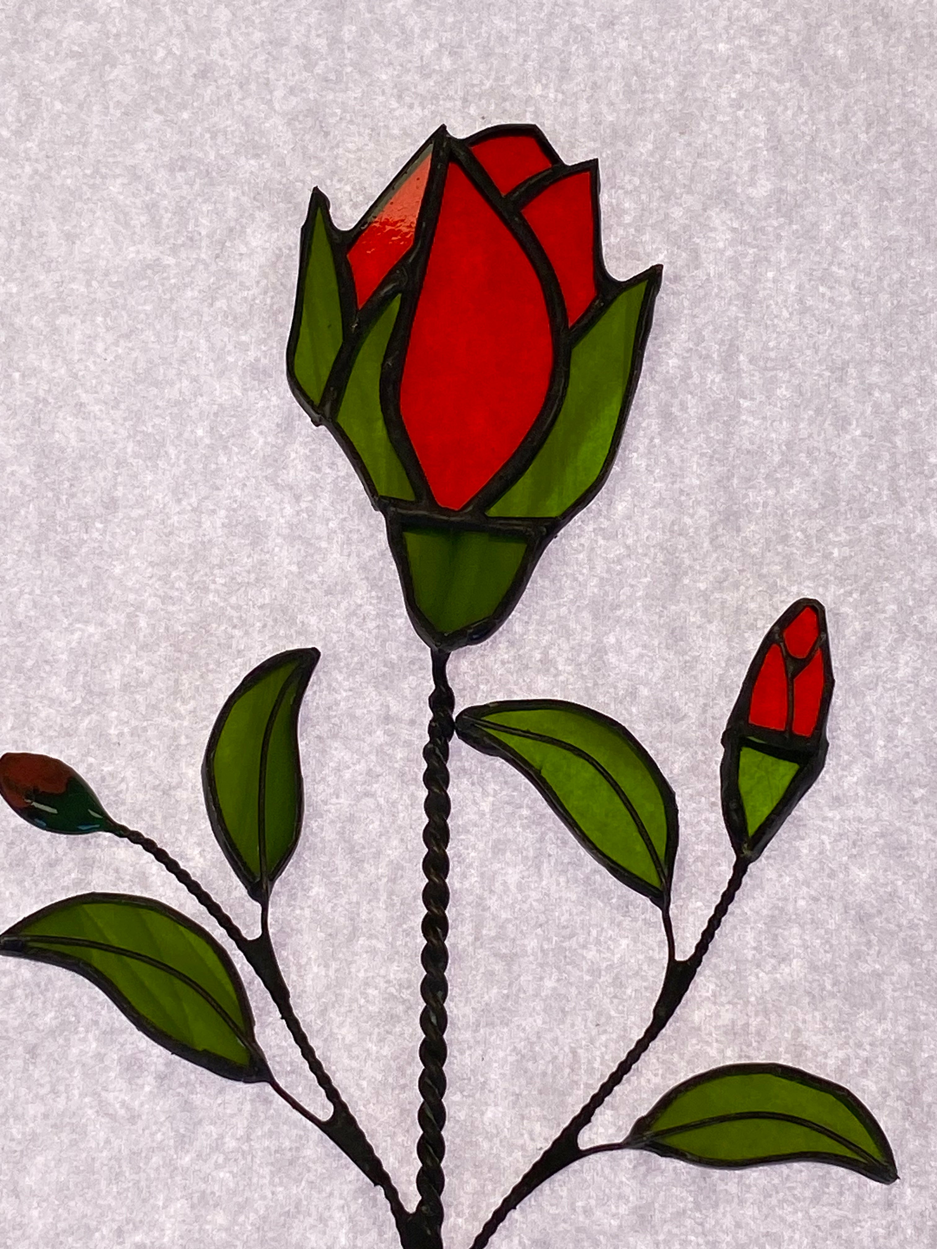 Stained Glass Rose 2