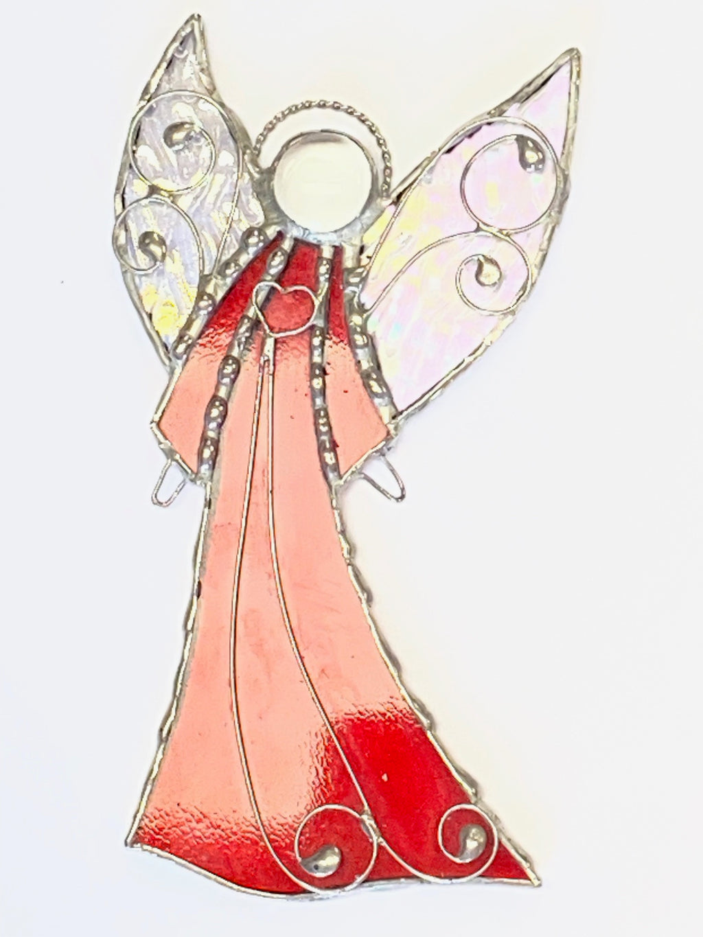 Stained Glass Angel- Red