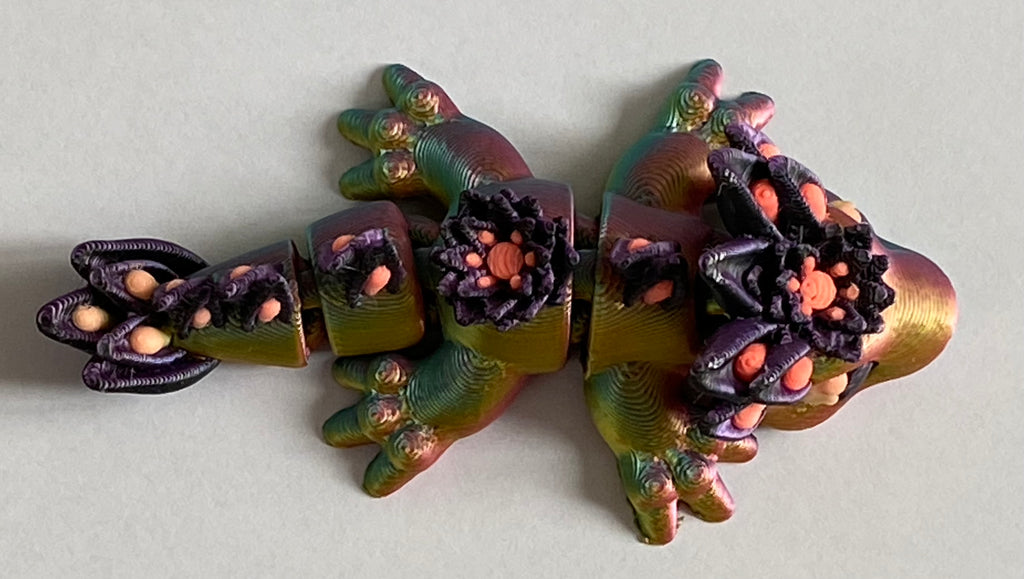 Tiny 3D Printed Lotus Dragon