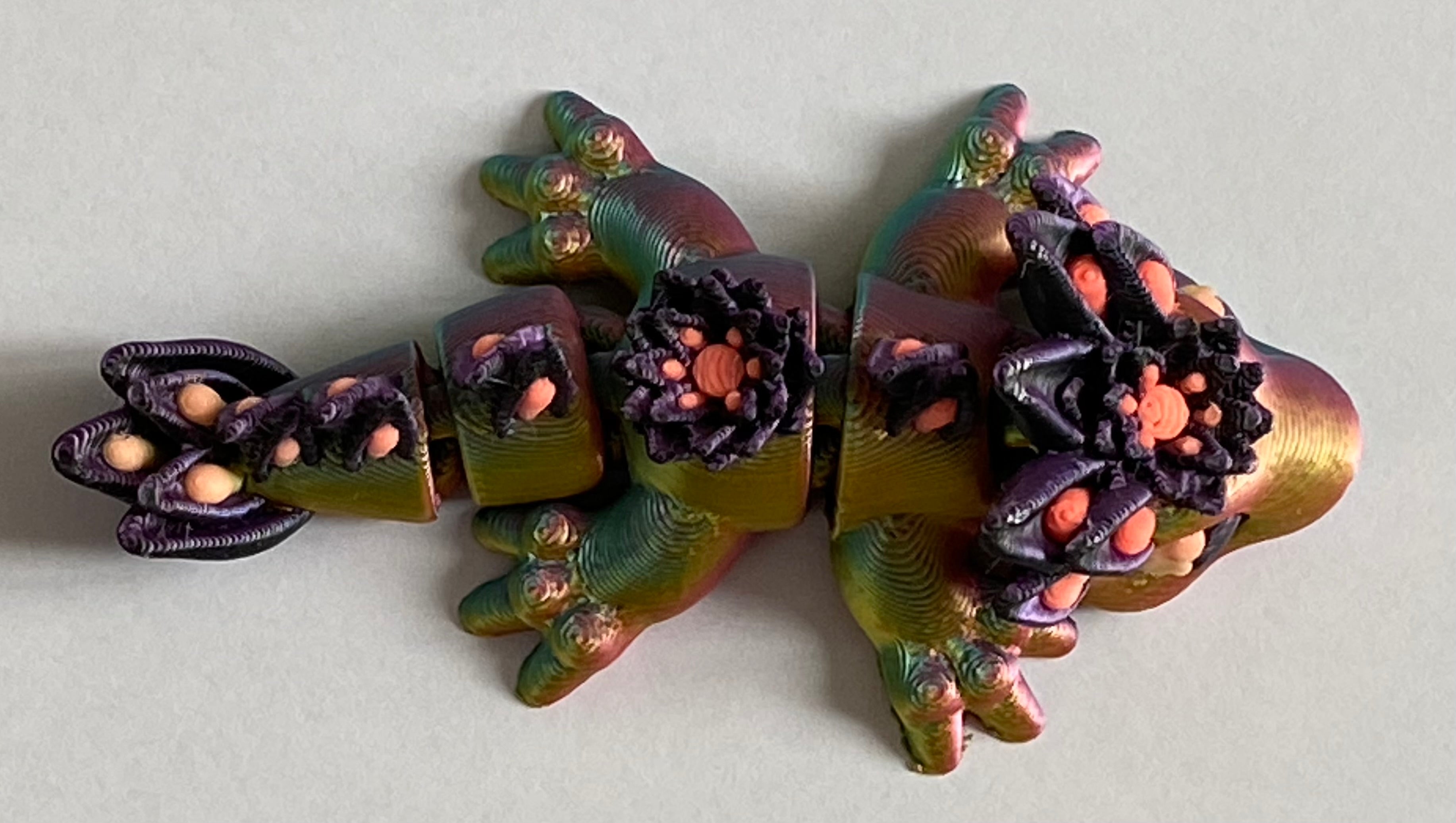 Tiny 3D Printed Lotus Dragon