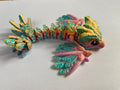 Small 3D Printed Flying Serpent Dragon- Pink Blue