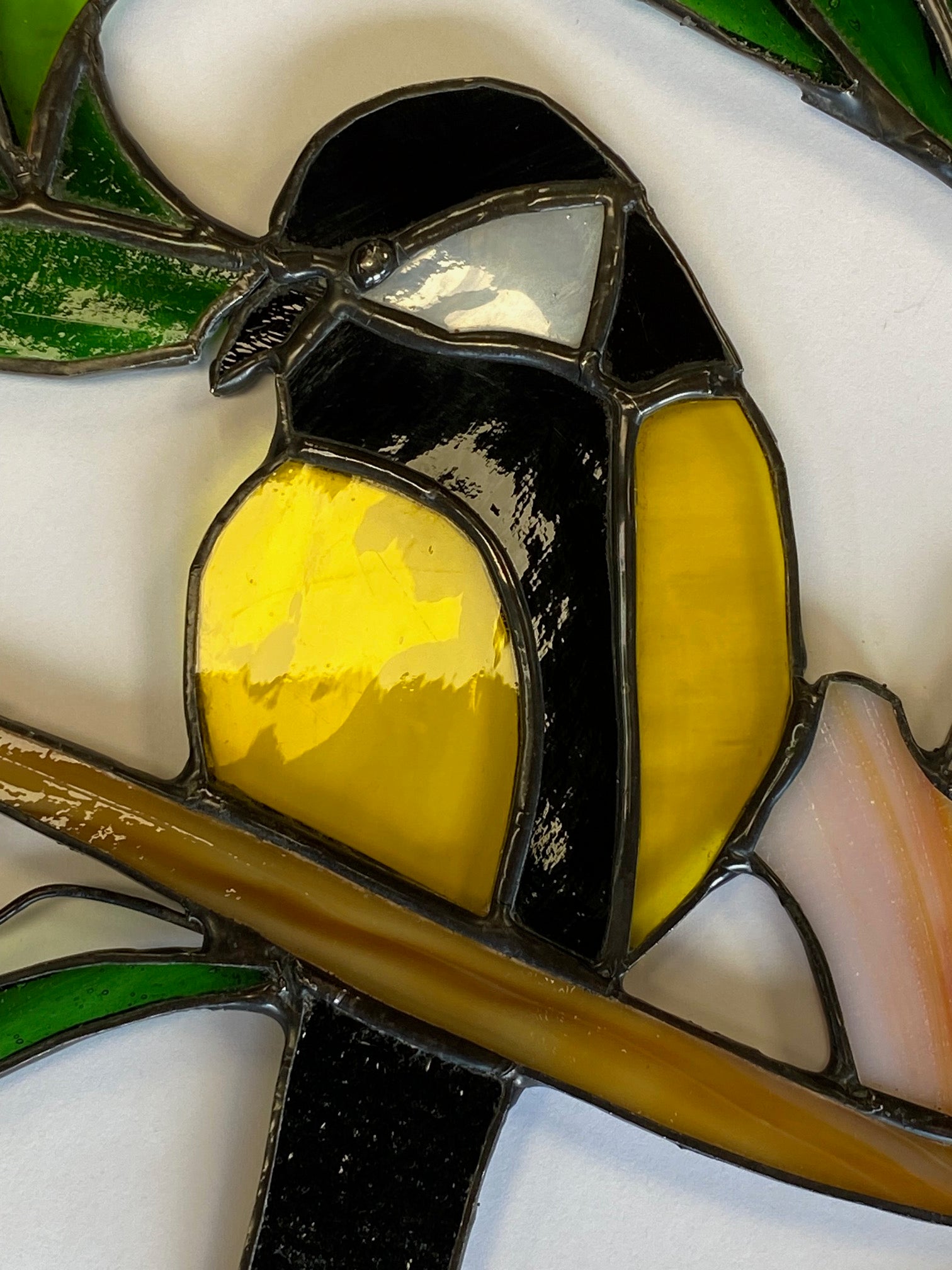 Stained Glass Great Tits