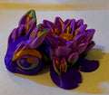 Tiny 3D Printed Lotus Turtle- Purple