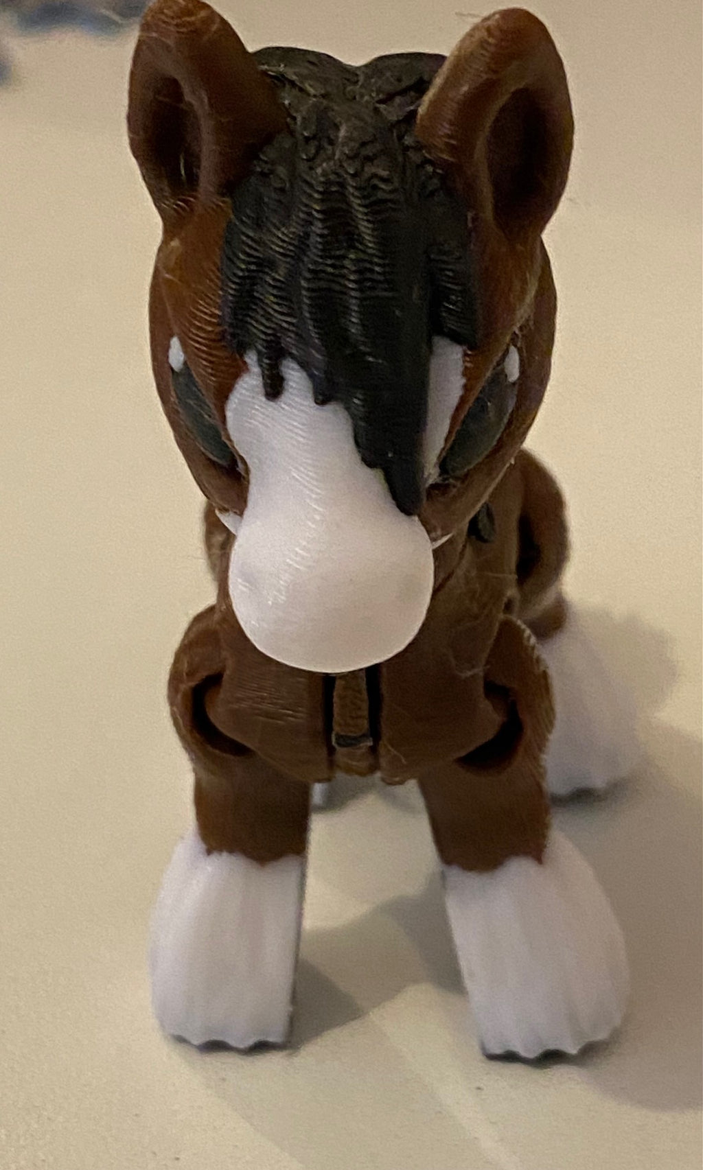 Tiny 3D Printed Horse- Brown