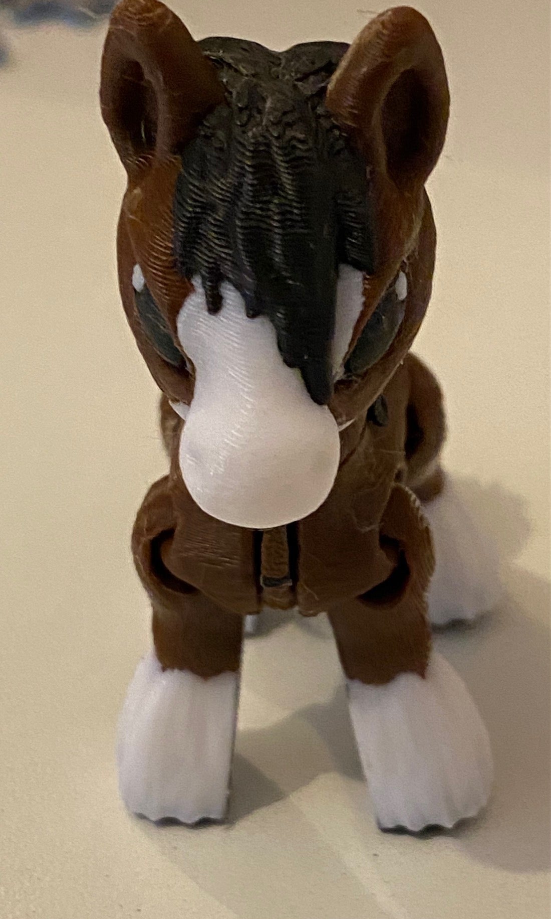 Tiny 3D Printed Horse- Brown