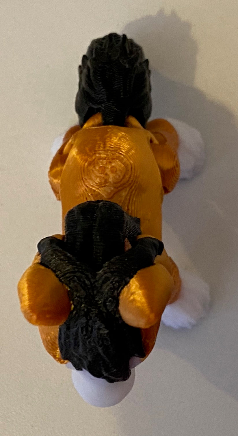 Tiny 3D Printed Horse- Golden